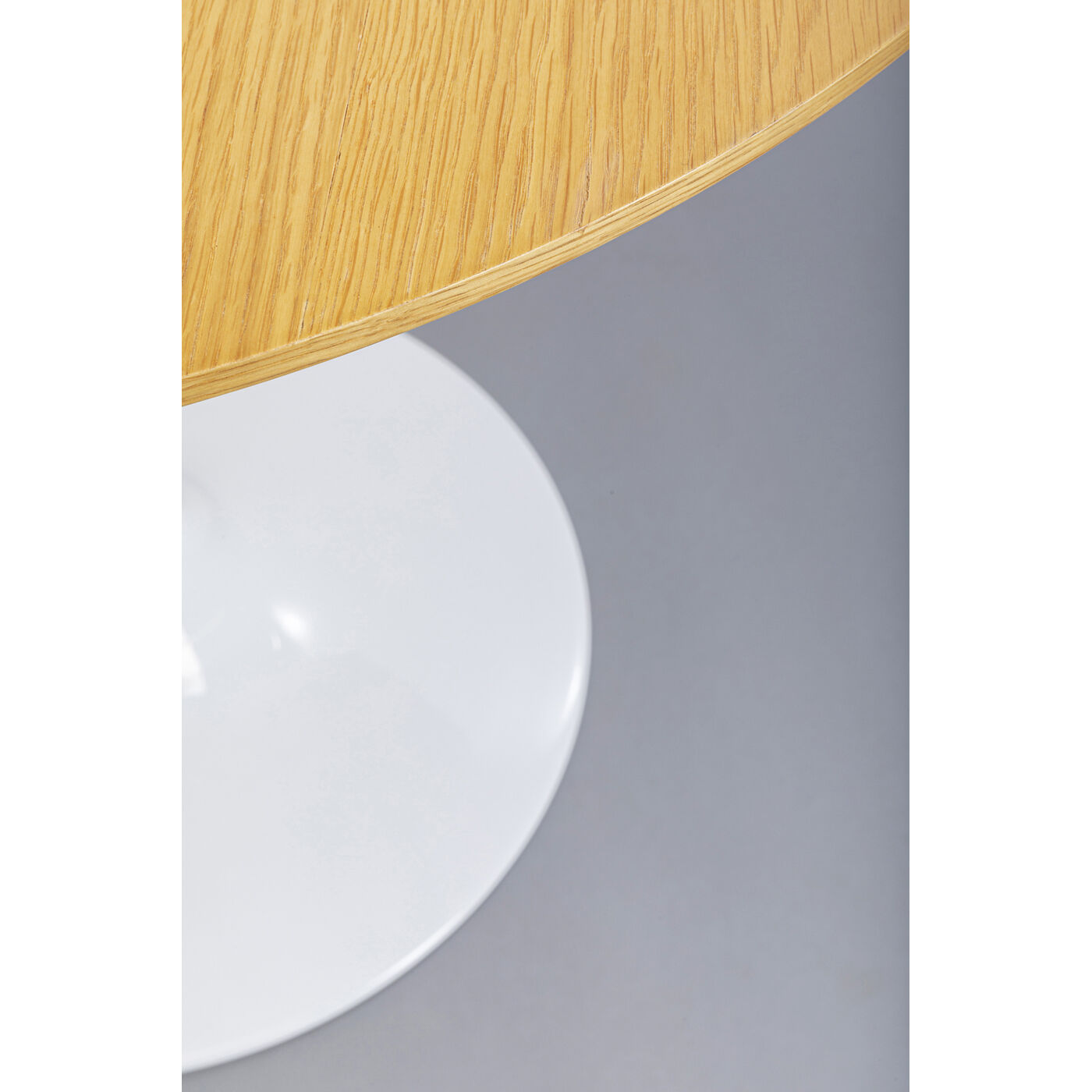Стол Invitation Set Oak White Ø90 см от KARE Design