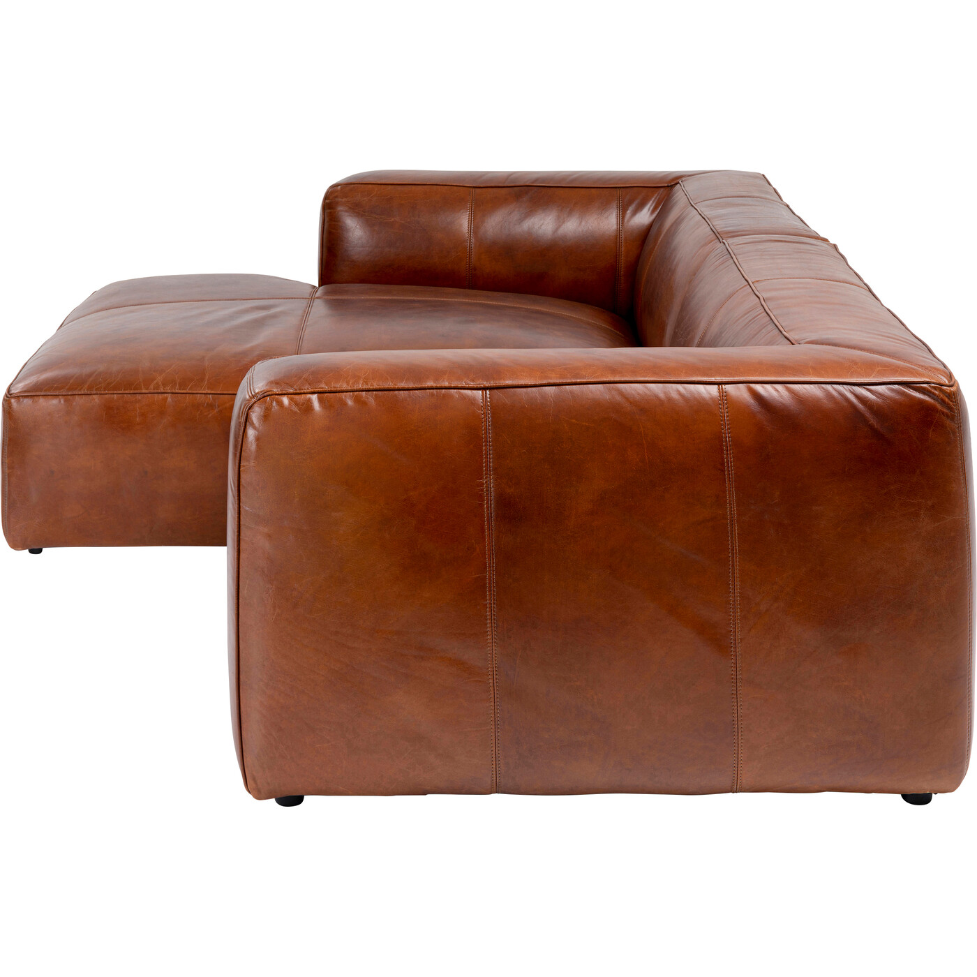 Диван угловой Cubetto Leather Brown 170x270 см от KARE Design