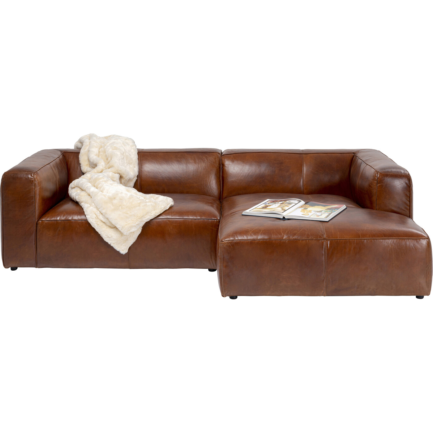 Диван угловой Cubetto Leather Brown 270 см от KARE Design