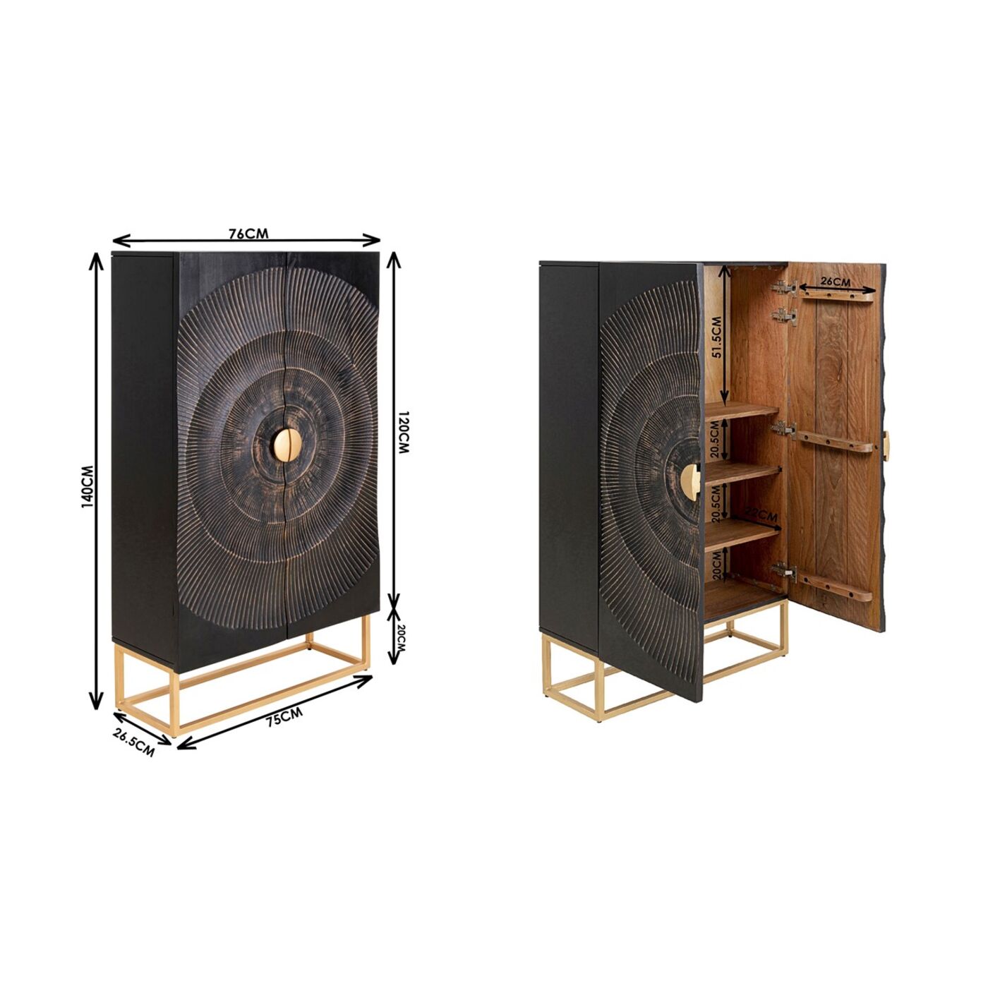 Шкаф Madeira от KARE Design