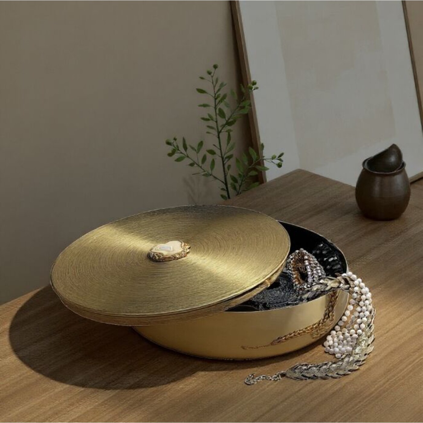 Ящик декоративный Shine «Блеск» Ø31 см от KARE Design