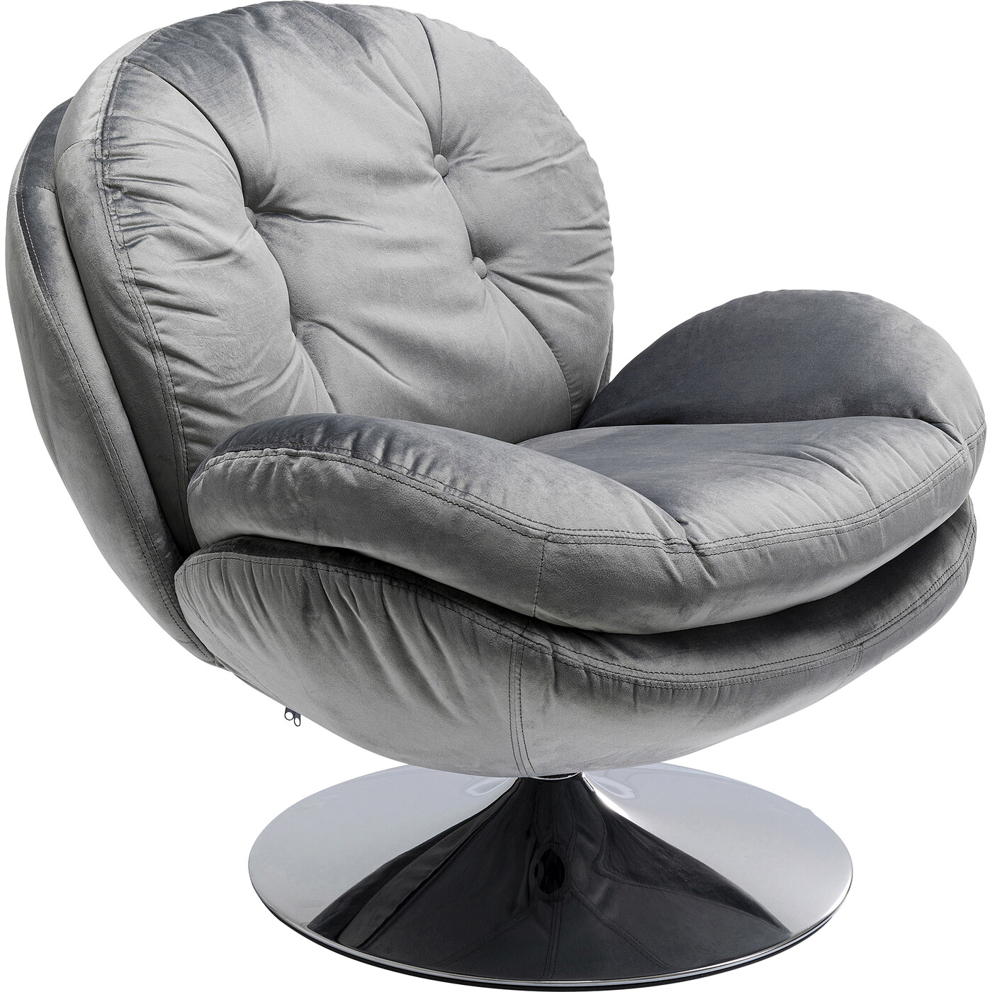 Кресло вращающееся с подлокотниками Cosy Grey от KARE Design