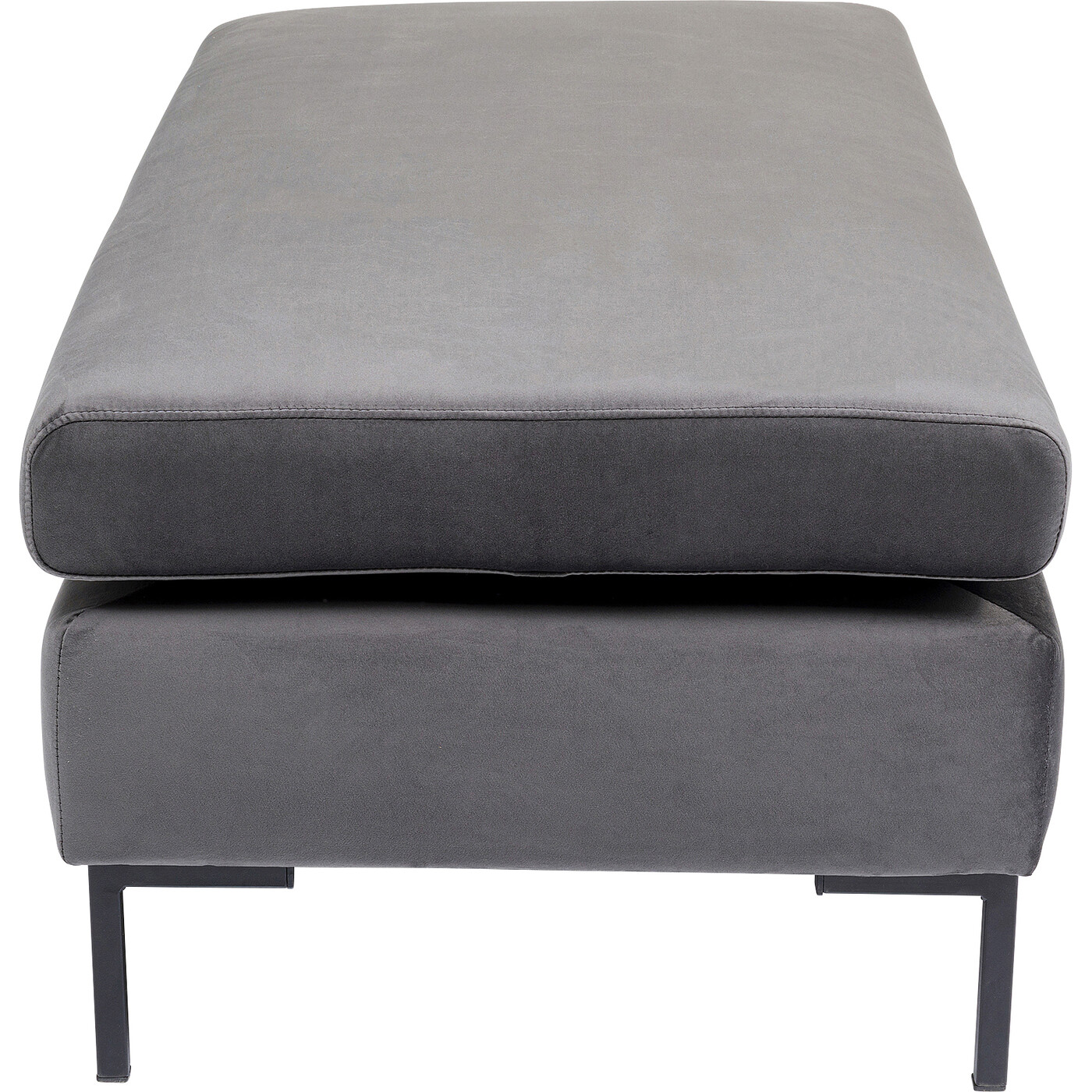 Пуф Gianni Velvet Grey Black от KARE Design