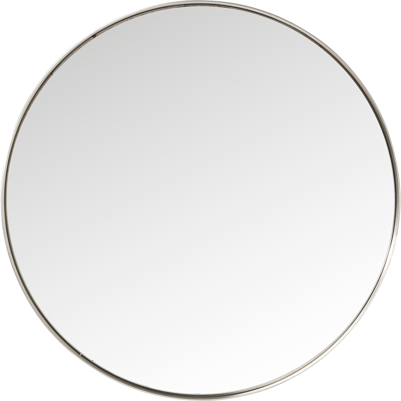 Зеркало Curve Round Stainless Steel Ø100 см от KARE Design