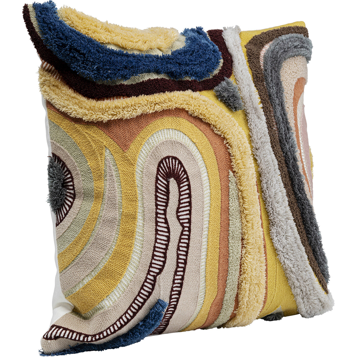 Подушка Lava «Лава» 45x45 см, Коричневый от KARE Design