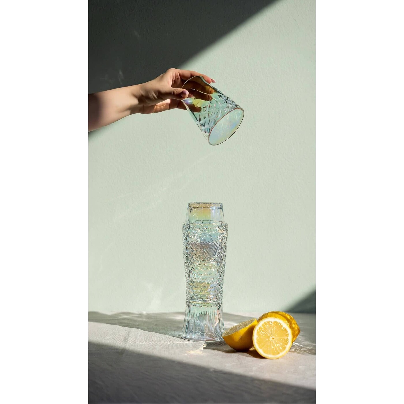 Набор стаканов Pesce «Рыба» (набор из 4 шт.), Прозрачный от KARE Design