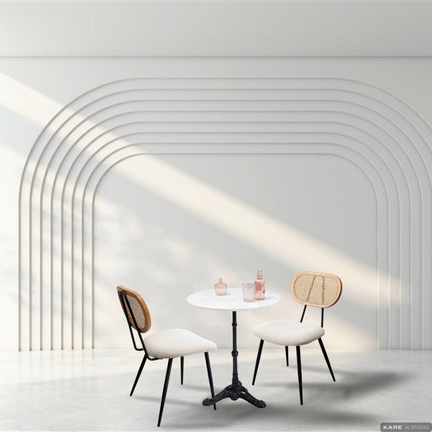 Комплект столов Bistro Rosalie Creme (3/part) от KARE Design
