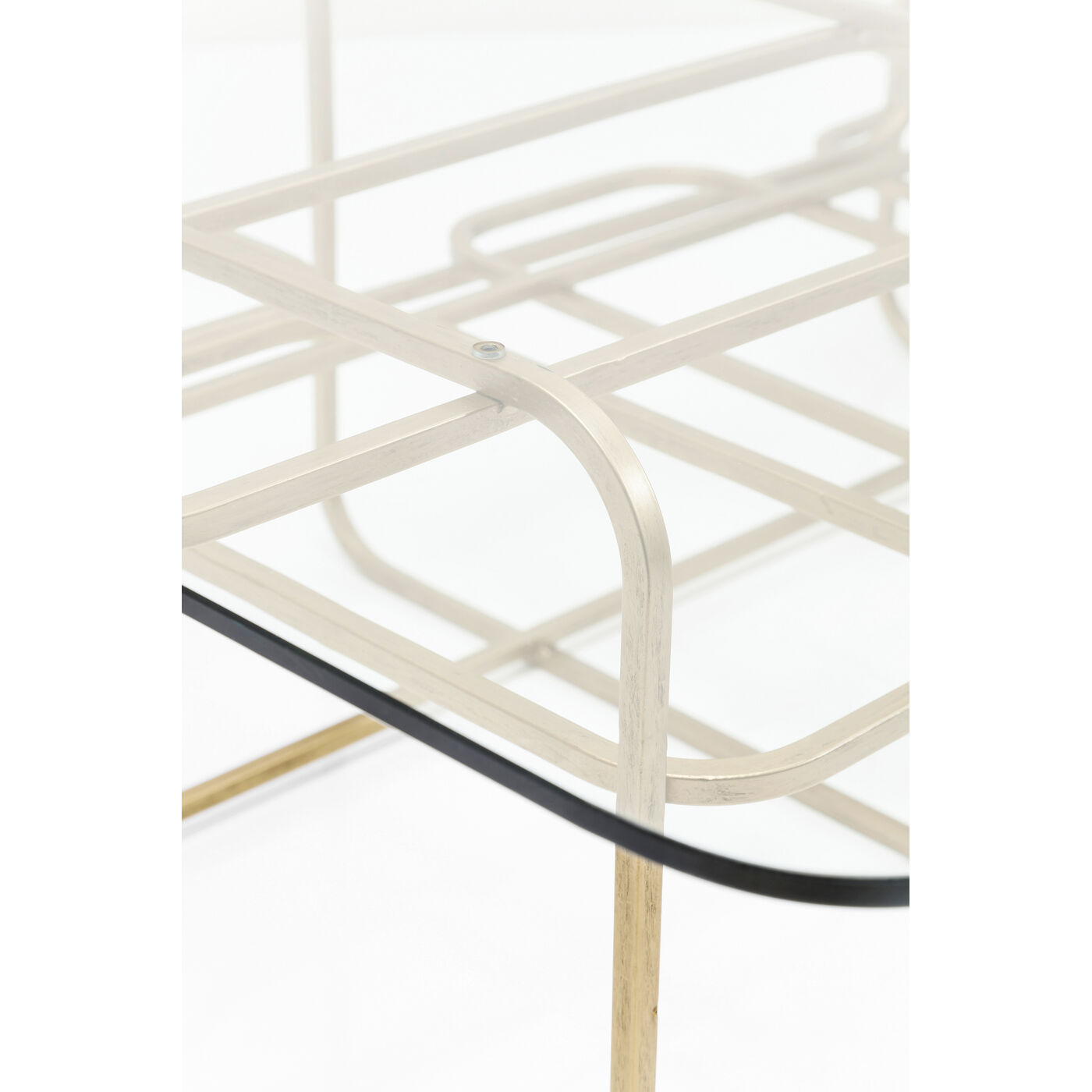 Стол кофейный Meander Gold 140x80 см от KARE Design