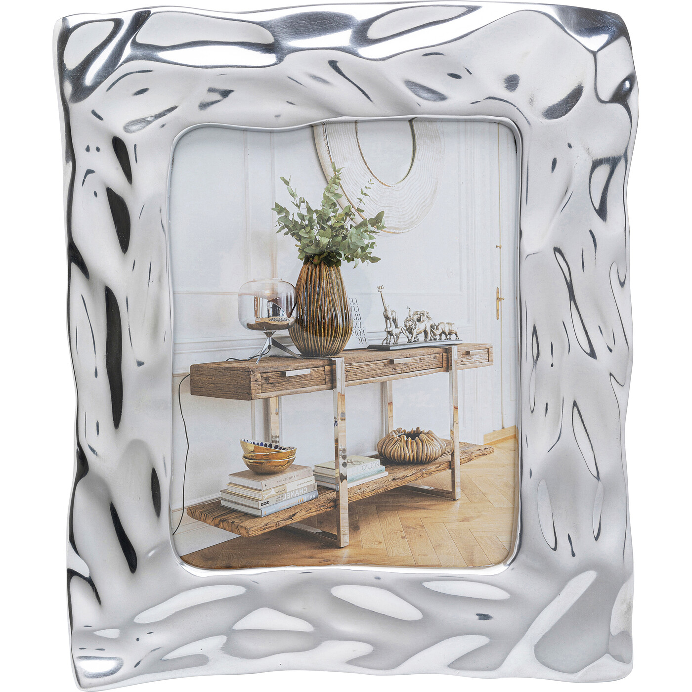 Фоторамка Jade Square «Нефрит квадратная» 31x37 см, Серебряный от KARE Design