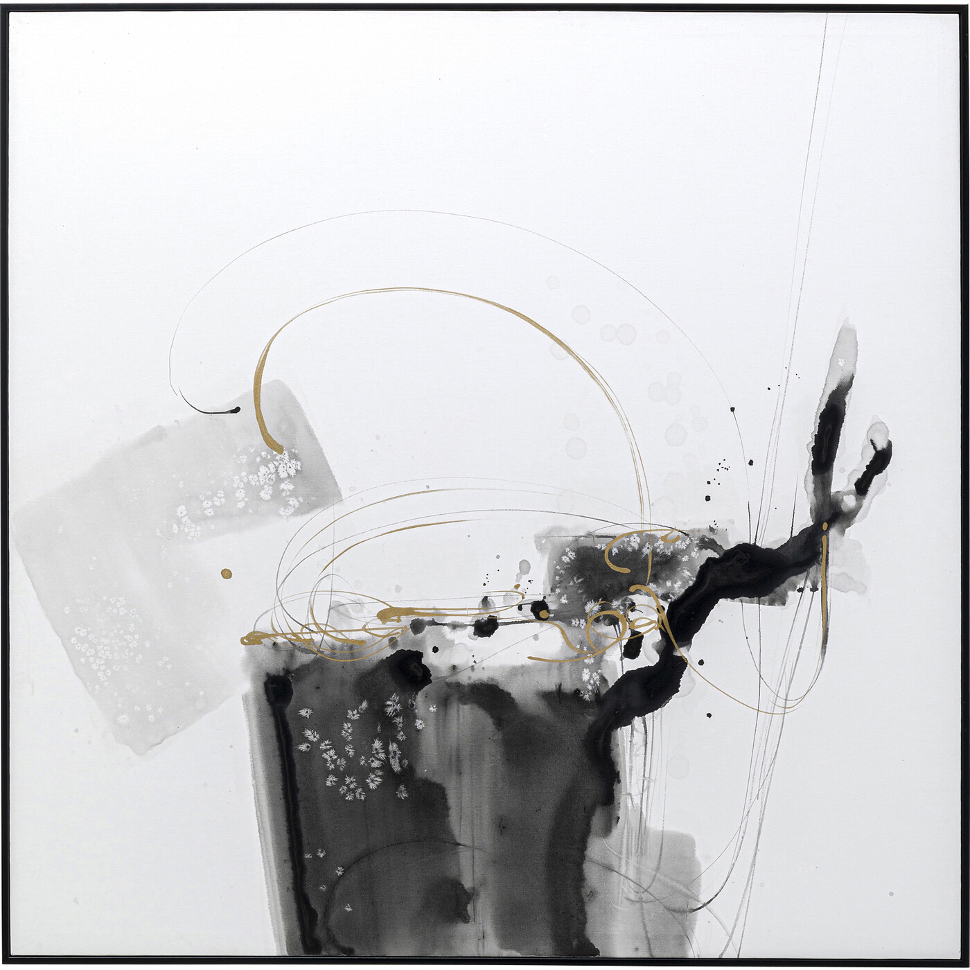 Картина в раме Splotch «Пятна» 100x100 см от KARE Design
