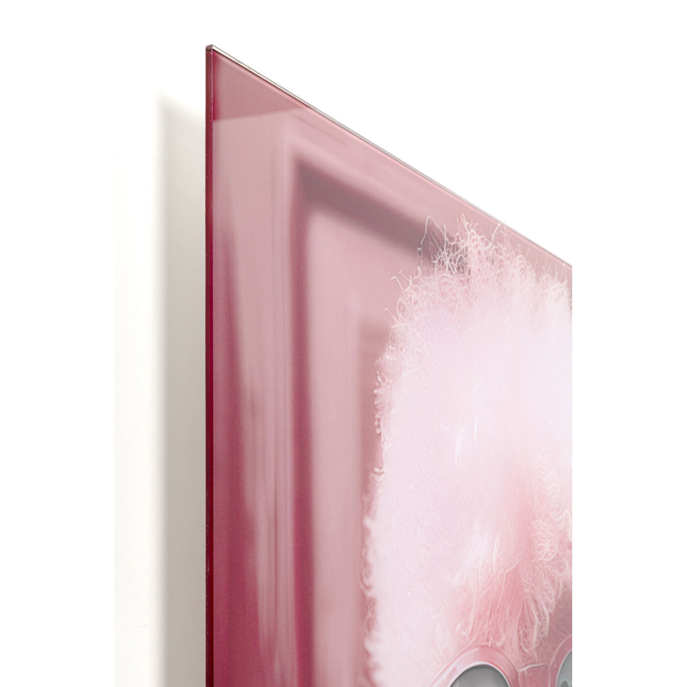 Картина стеклянная Pink Poodle 80x120cm от KARE Design