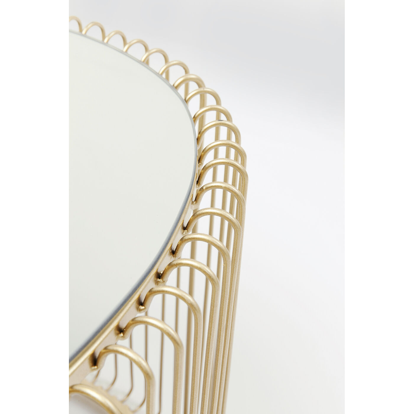 Стол кофейный Wire Uno Brass 60x90 см от KARE Design