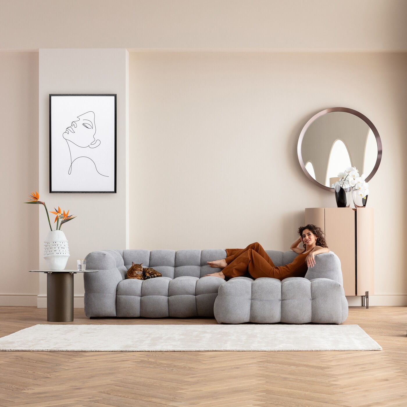 Картина Drawing Lady 63x93cm от KARE Design