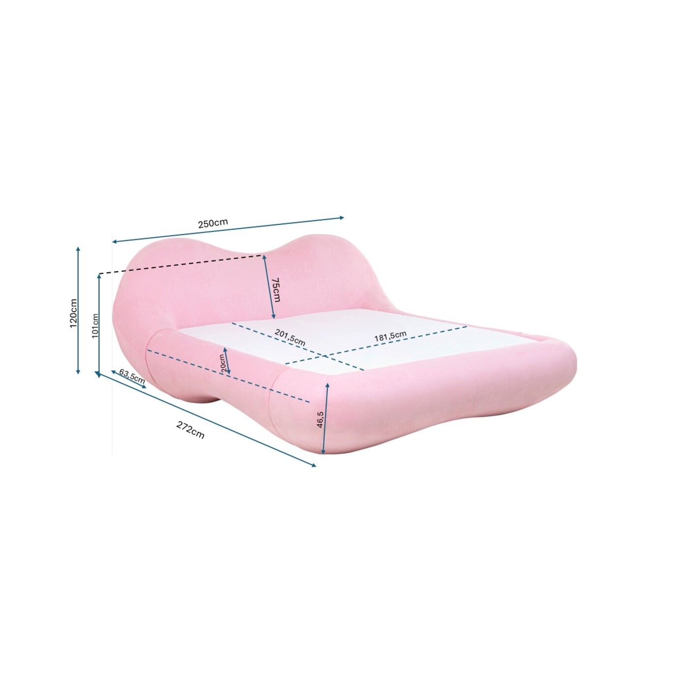 Кровать KARE x Karim Rashid Fluid Dreams Pink 180x200 см от KARE Design