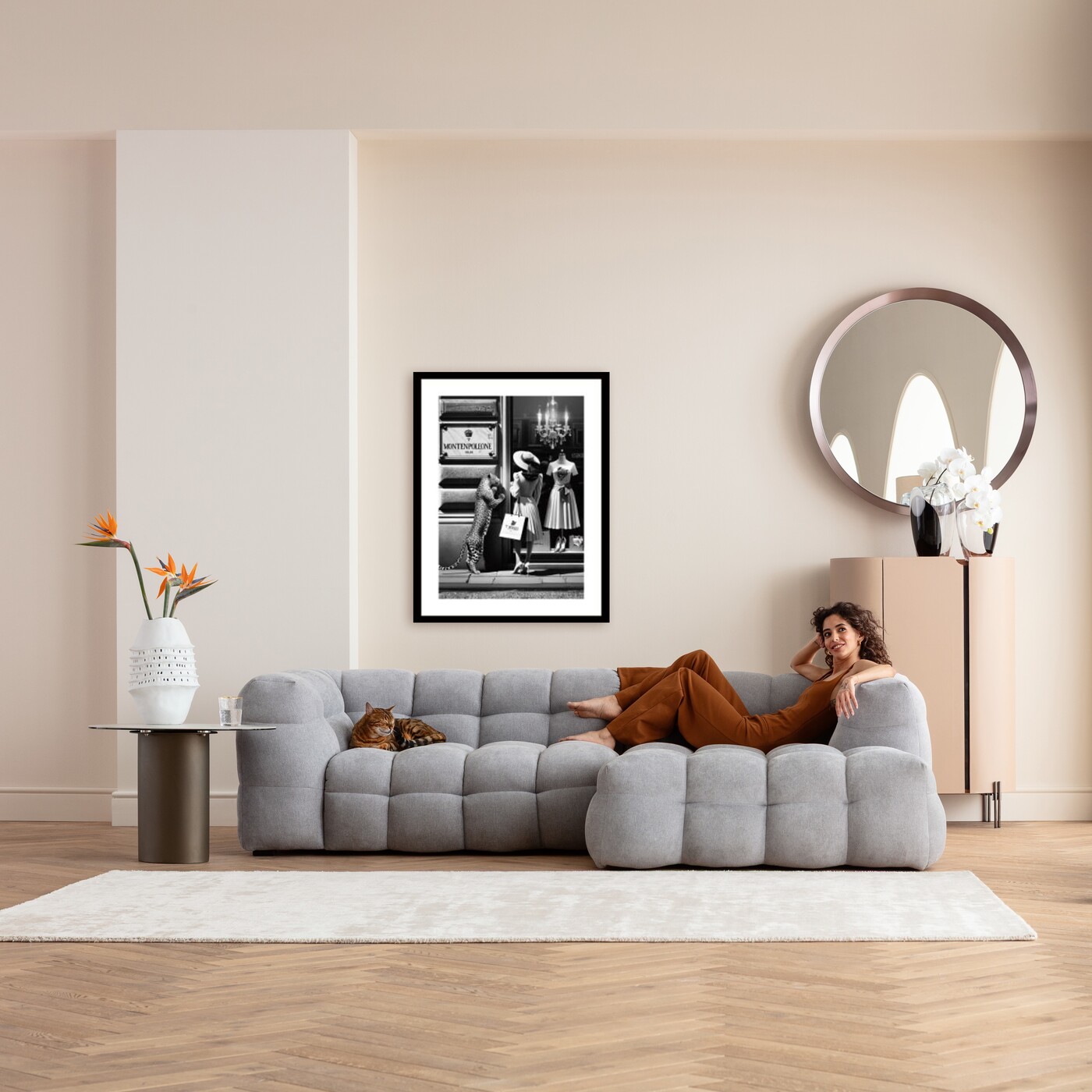 Картина в раме Window Shopping «Шопинг» 80x120 см от KARE Design