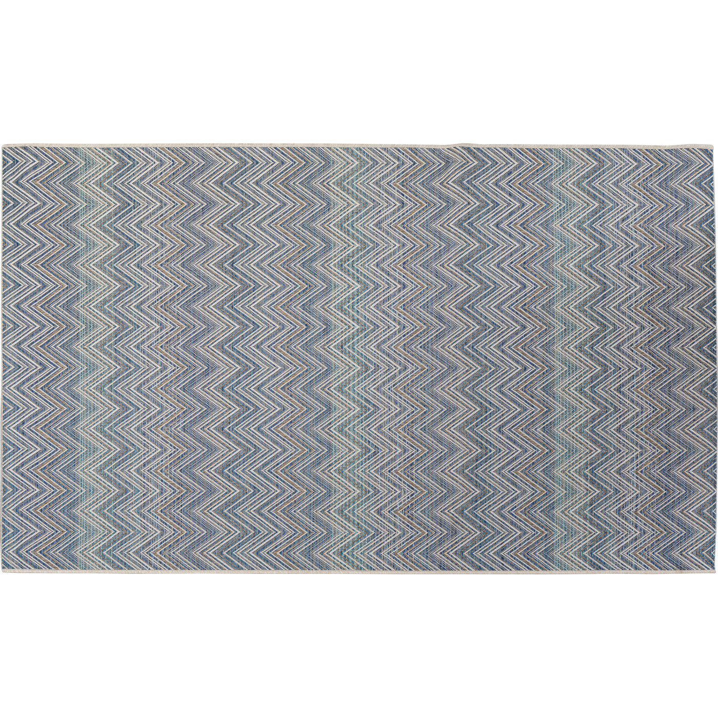 Ковер уличный Zigzag Blue 230x330 см от KARE Design