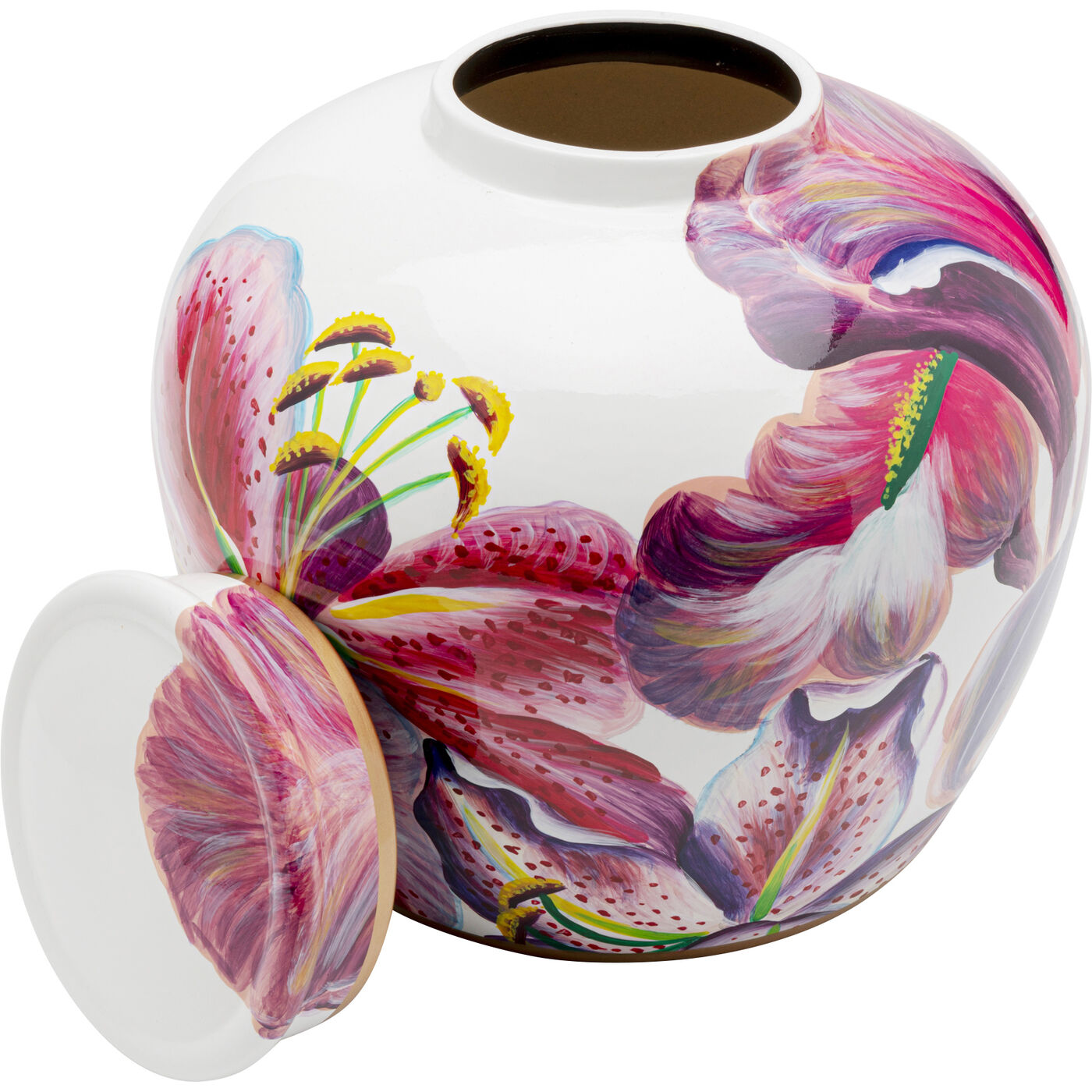Банка декоративная Lillies «Лилии» Ø27 см, Розовый