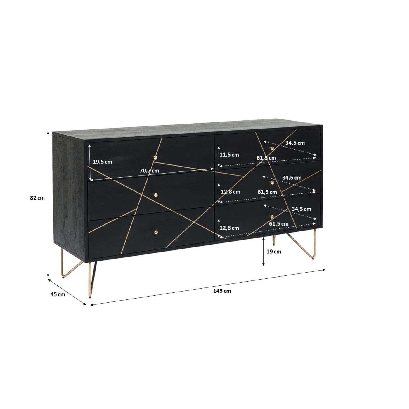 Комод Gold Vein от KARE Design