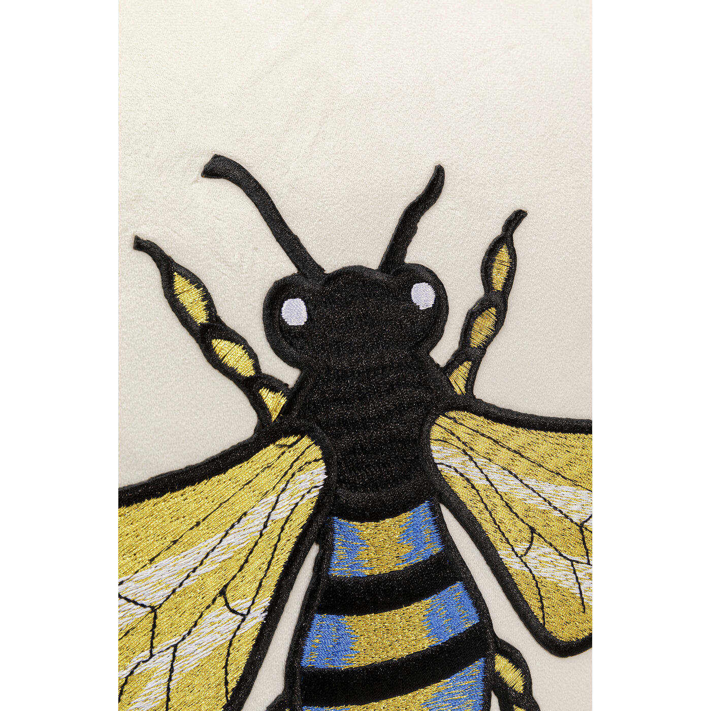 Подушка Bee «Пчела» 45x45 см, Белый от KARE Design