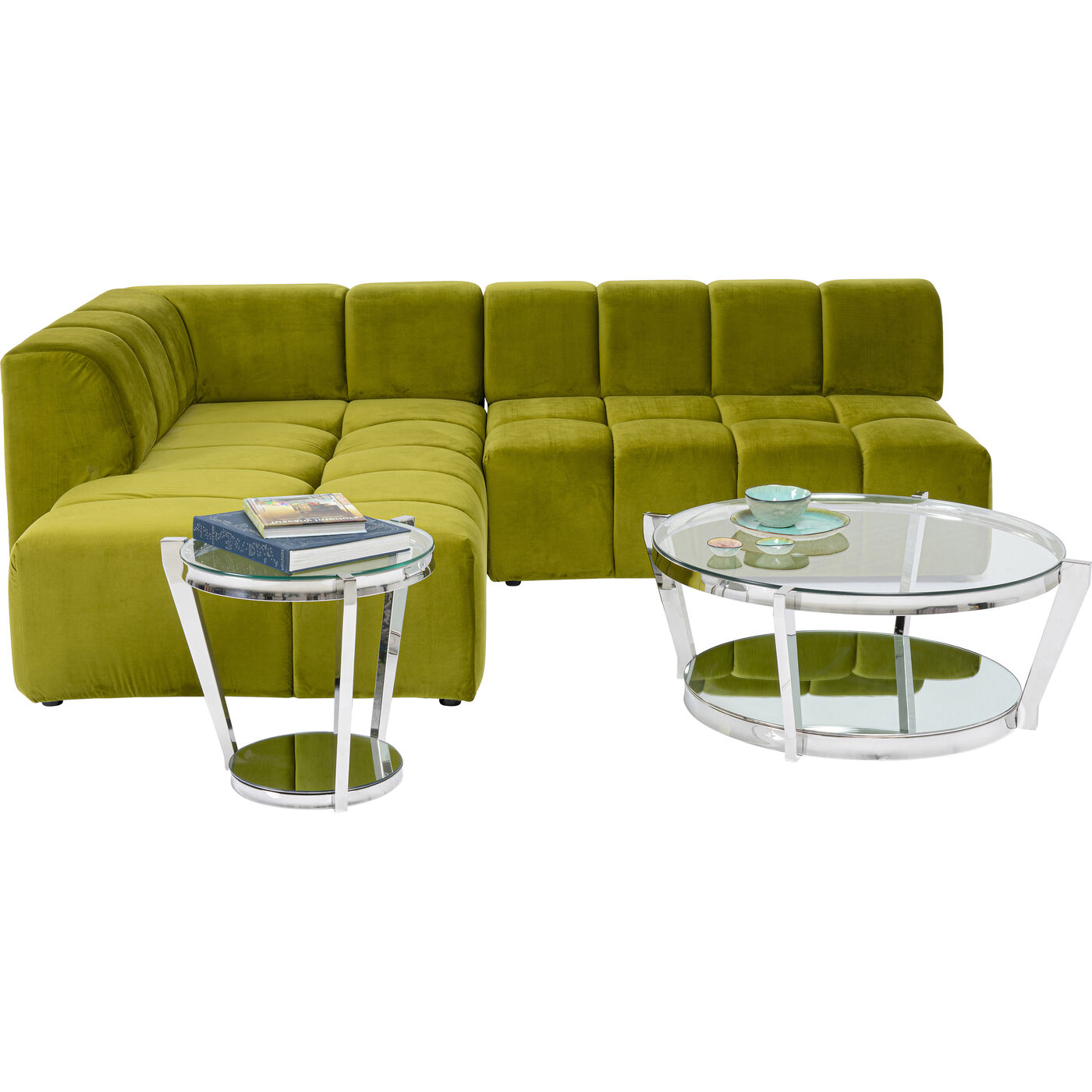 Диван угловой левосторонний Belami Green Left от KARE Design