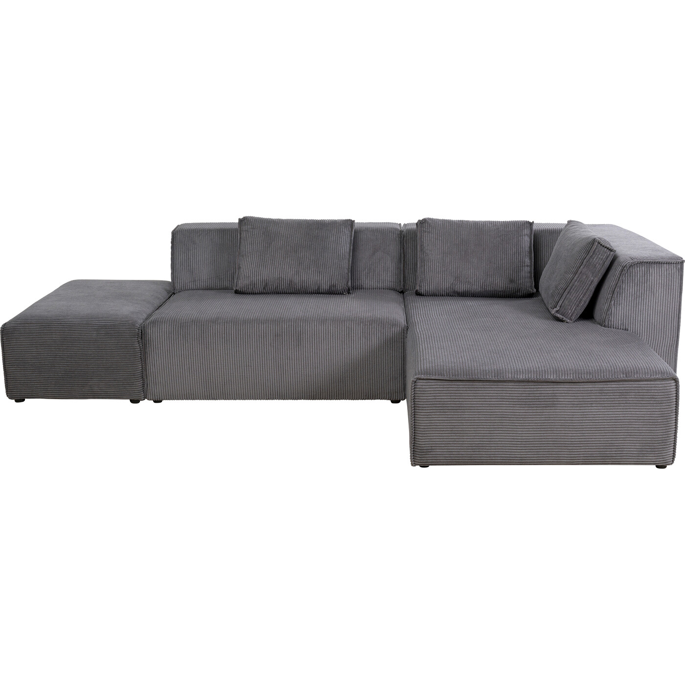 Диван правосторонний угловой Infinity Ottomane Cord Grey Right от KARE Design