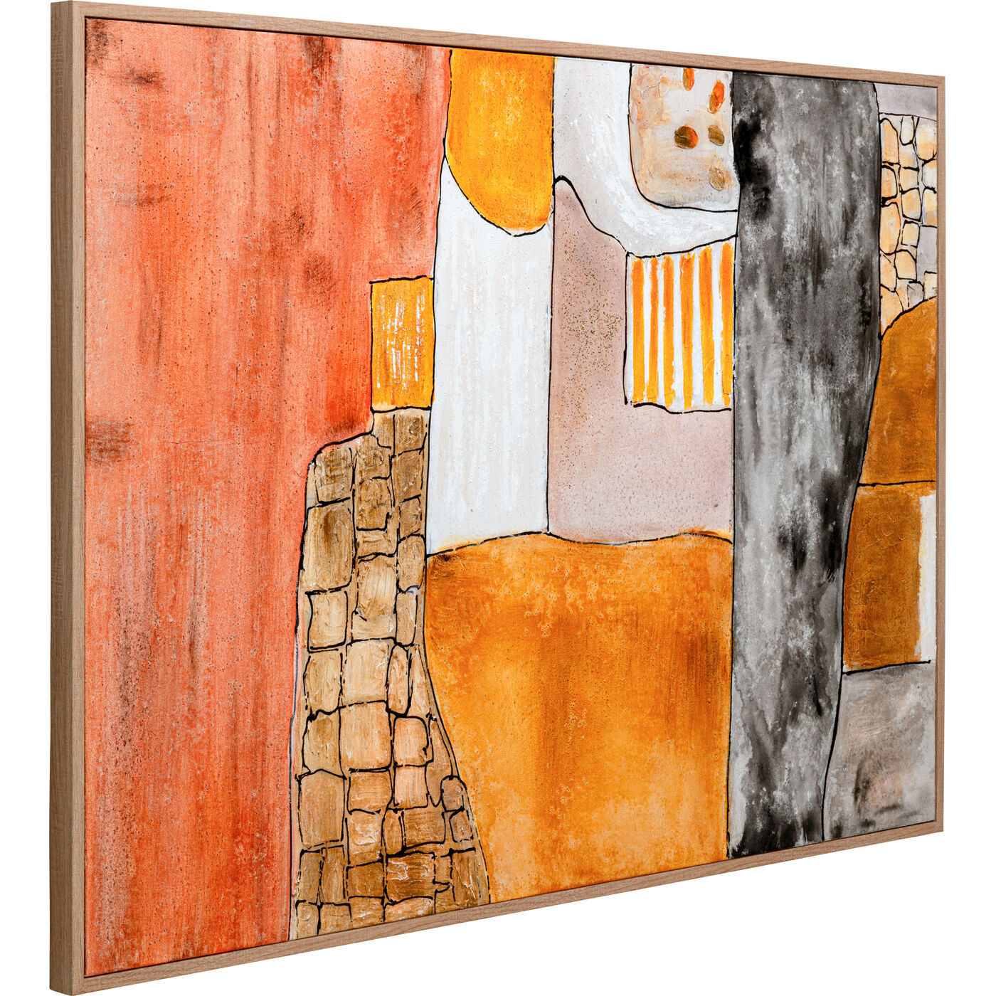 Картина в раме Patch «Лоскутное шитьё» 100x140 см от KARE Design