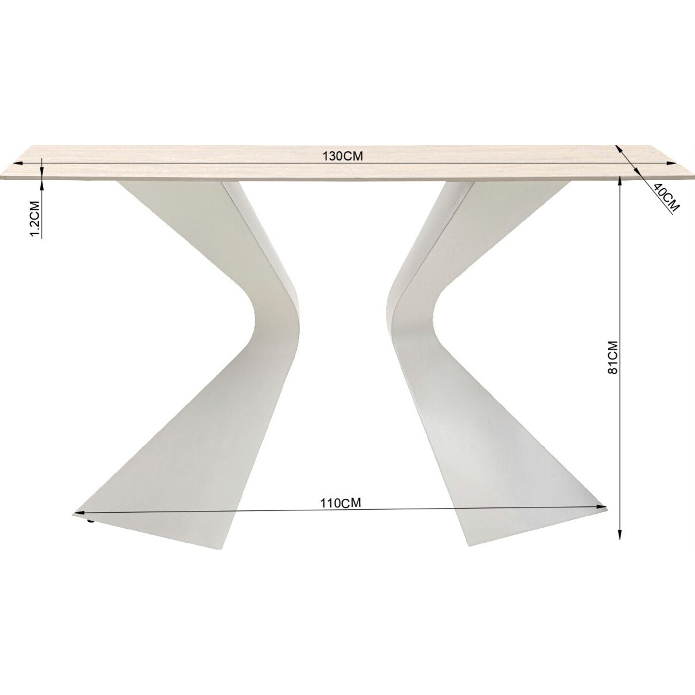 Консоль Gloria Travertin Greige 140x81cm от KARE Design