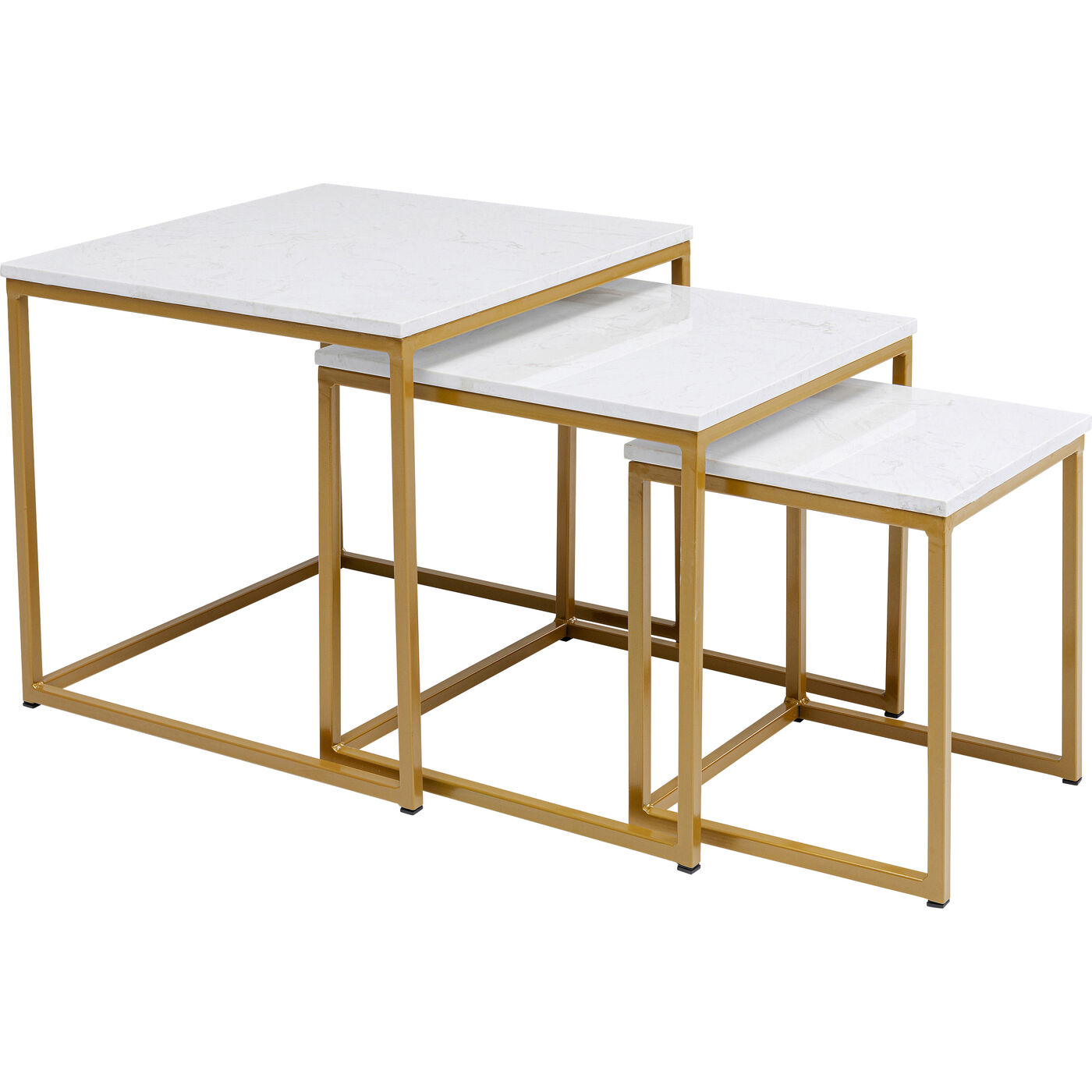 Стол приставной Key West Marble Gold (3 шт) от KARE Design