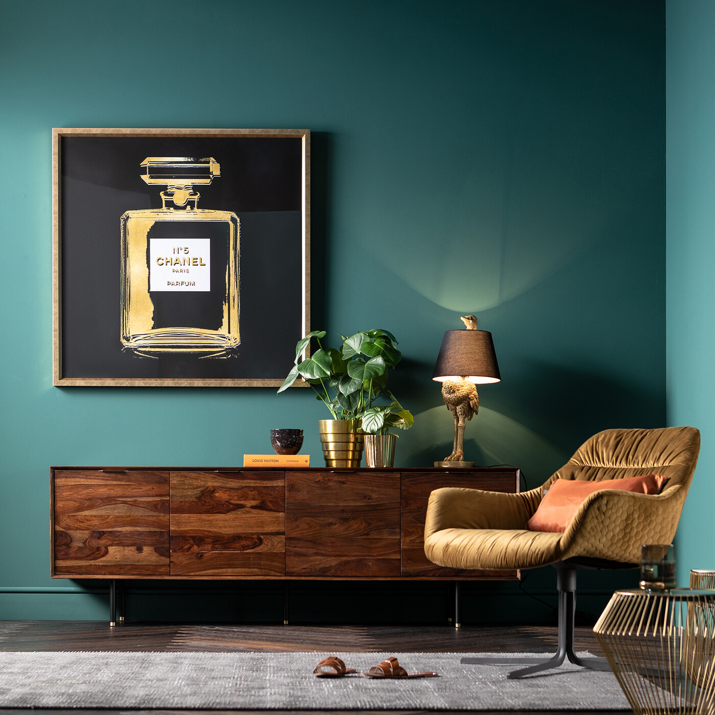 Картина Fragrance «Флакон Chanel N°5» 115x115 см от KARE Design