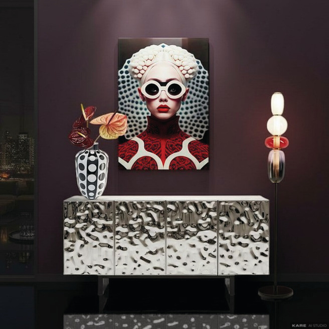 Картина стеклянная Muse Vibe 80x120cm от KARE Design