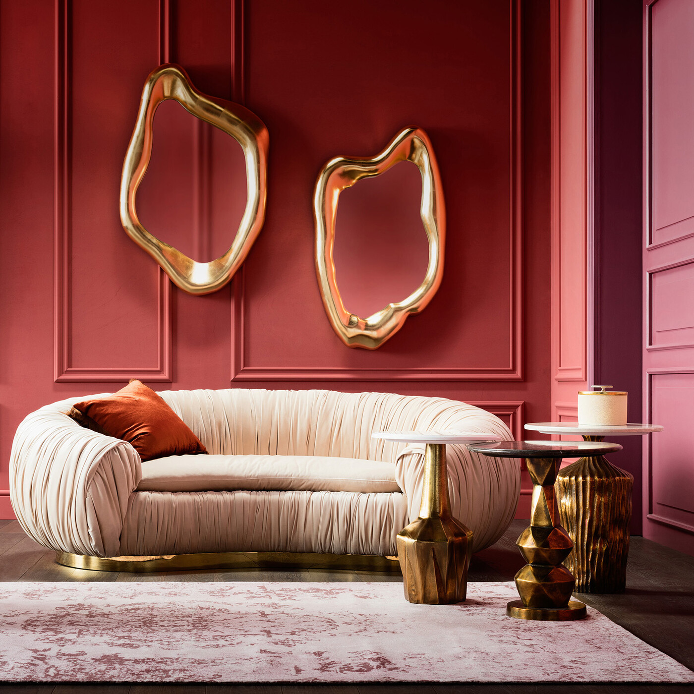 Зеркало Hologram Gold 119x76 см от KARE Design