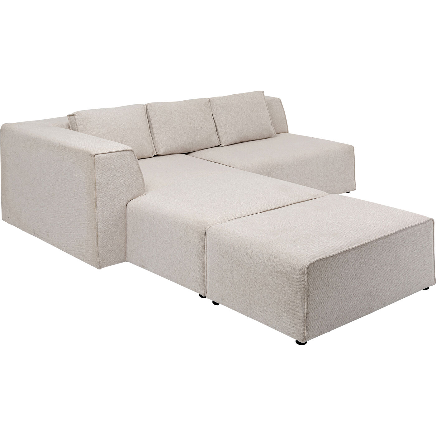 Диван угловой левосторонний Infinity Ottomane Creme Left от KARE Design