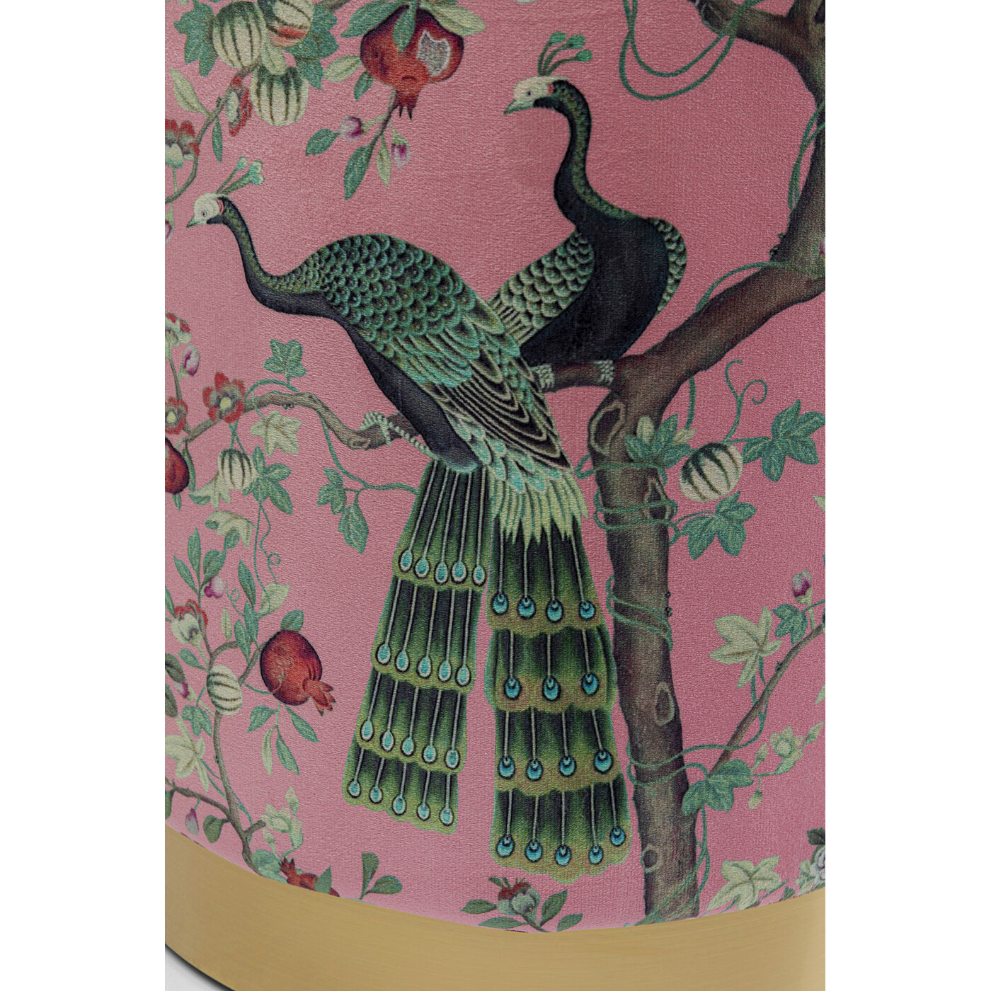 Пуф Cherry Peacock Brass Ø32 см от KARE Design