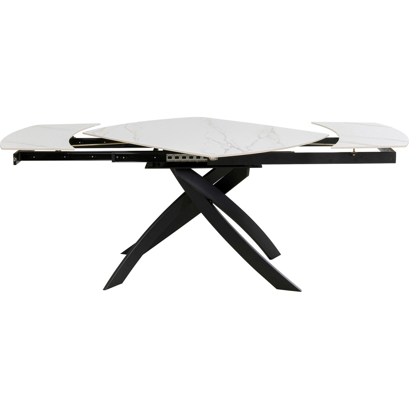 Стол раздвижной Twist Onyx 120(30+30)x90 см от KARE Design