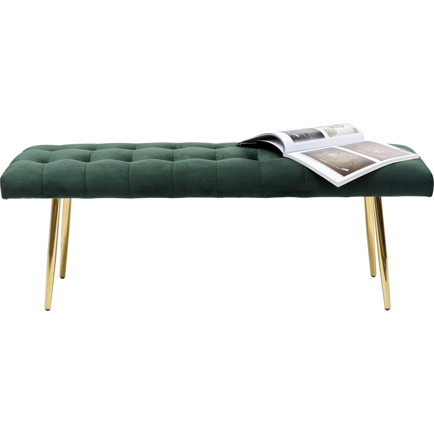 Скамья Dallas Velvet Green 110 см от KARE Design