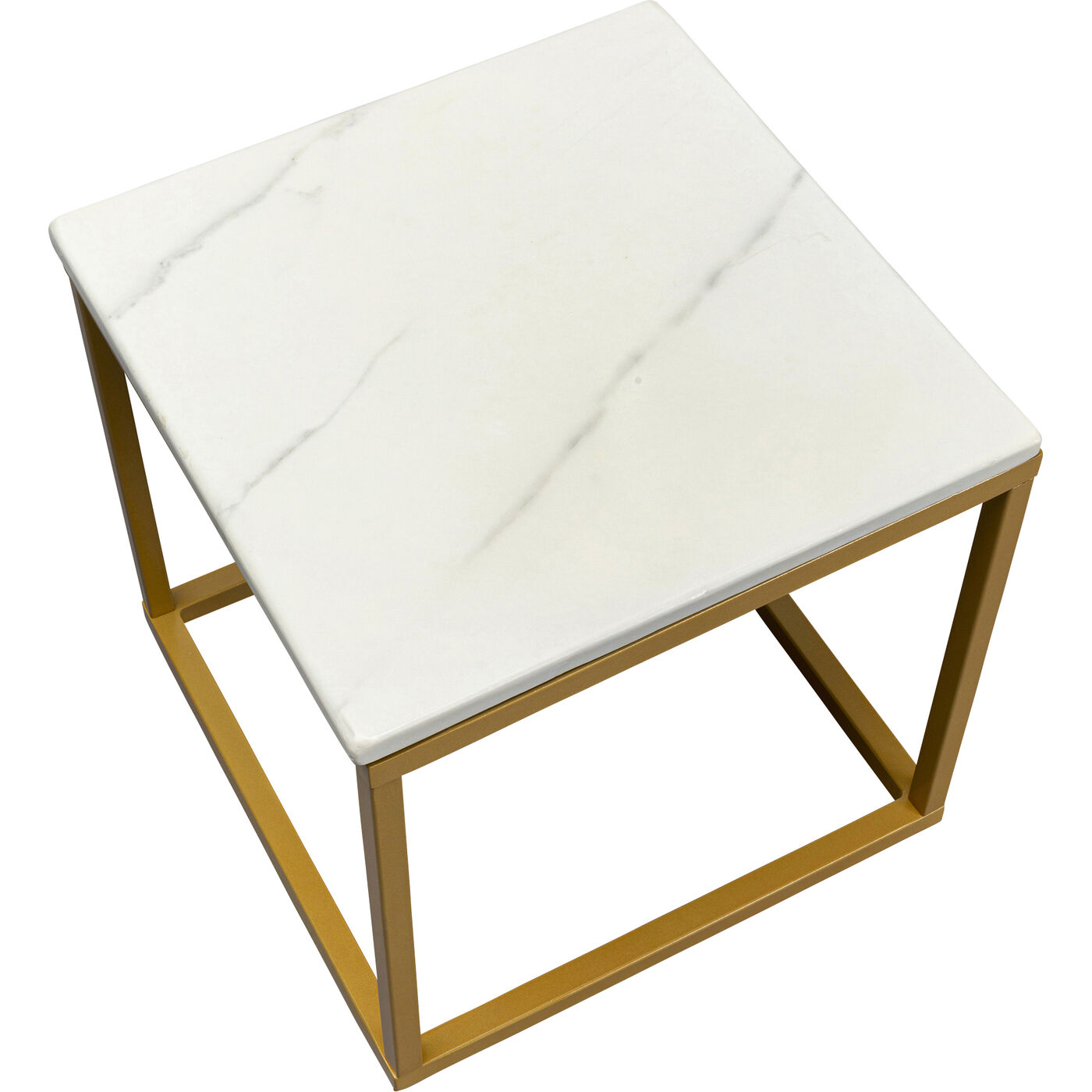 Стол приставной Key West Marble Gold 40x40 см от KARE Design
