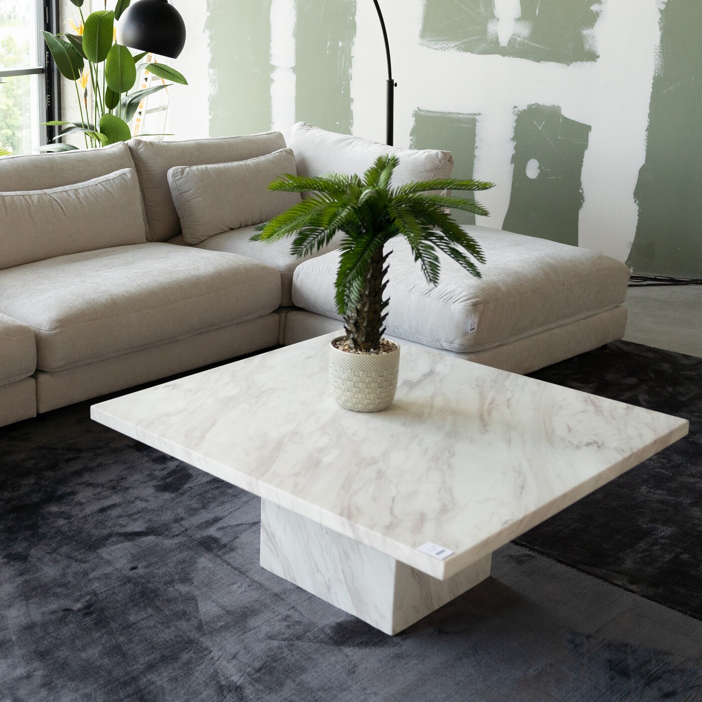 Стол кофейный Artistico Marble 100x100 см от KARE Design