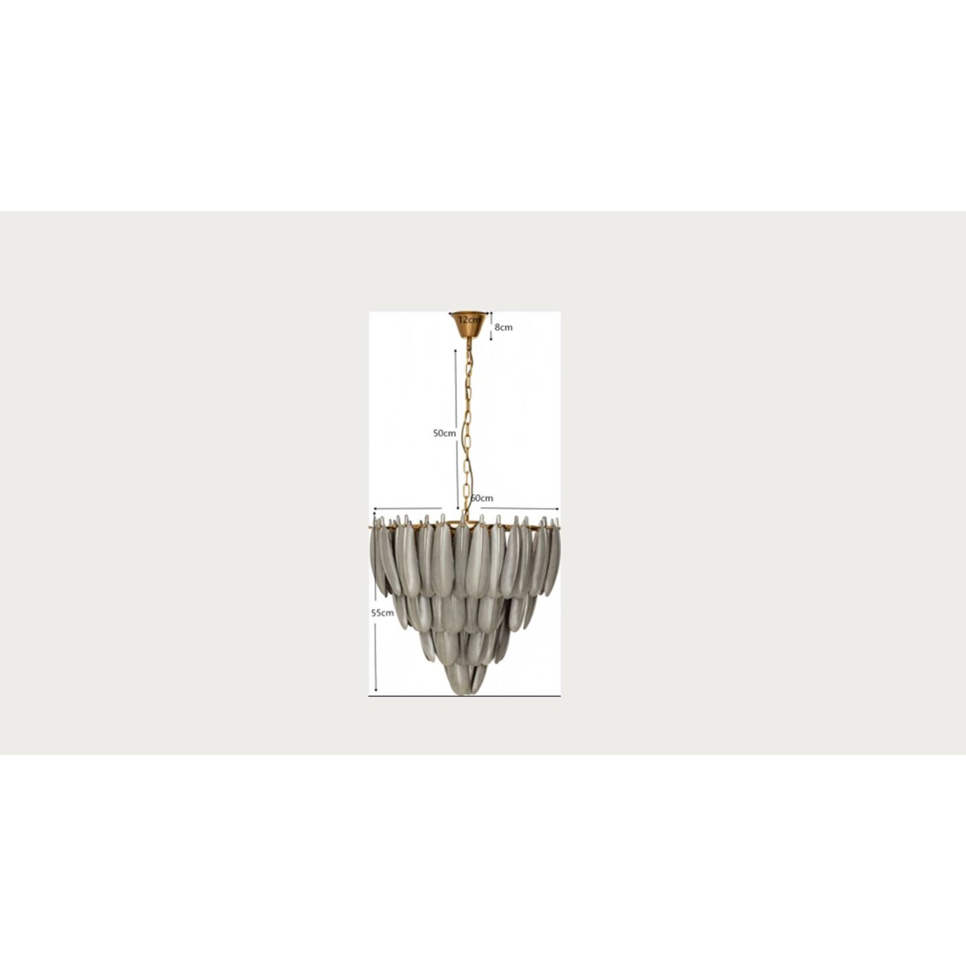 Светильник подвесной Feather Glow Ø60cm от KARE Design