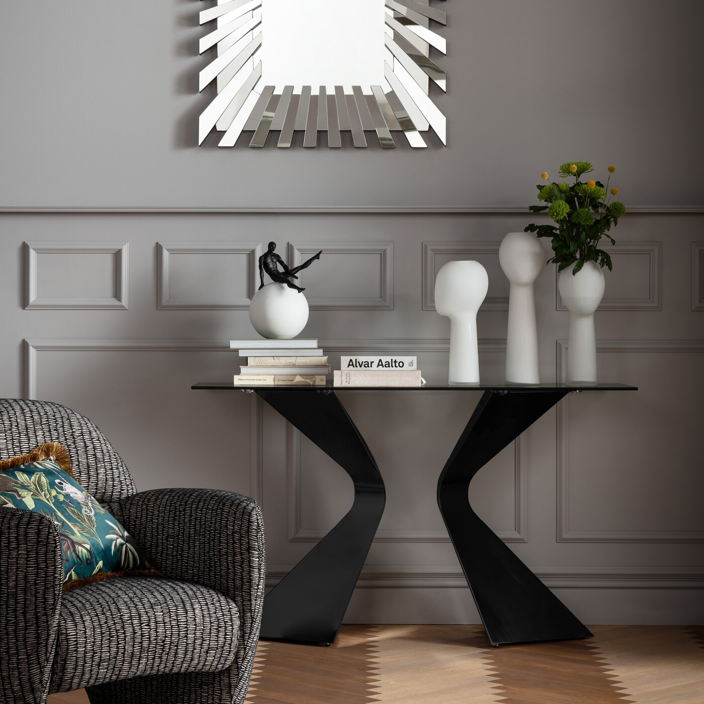 Консоль Gloria Black 140x81 см от KARE Design