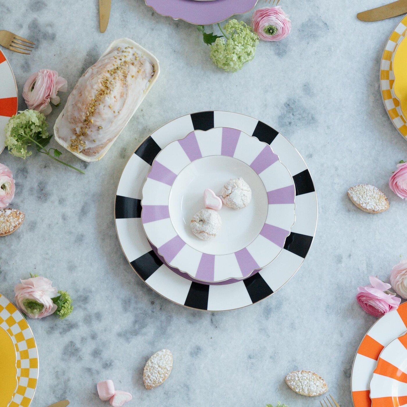 Тарелка Harlequin Purple Ø31cm от KARE Design