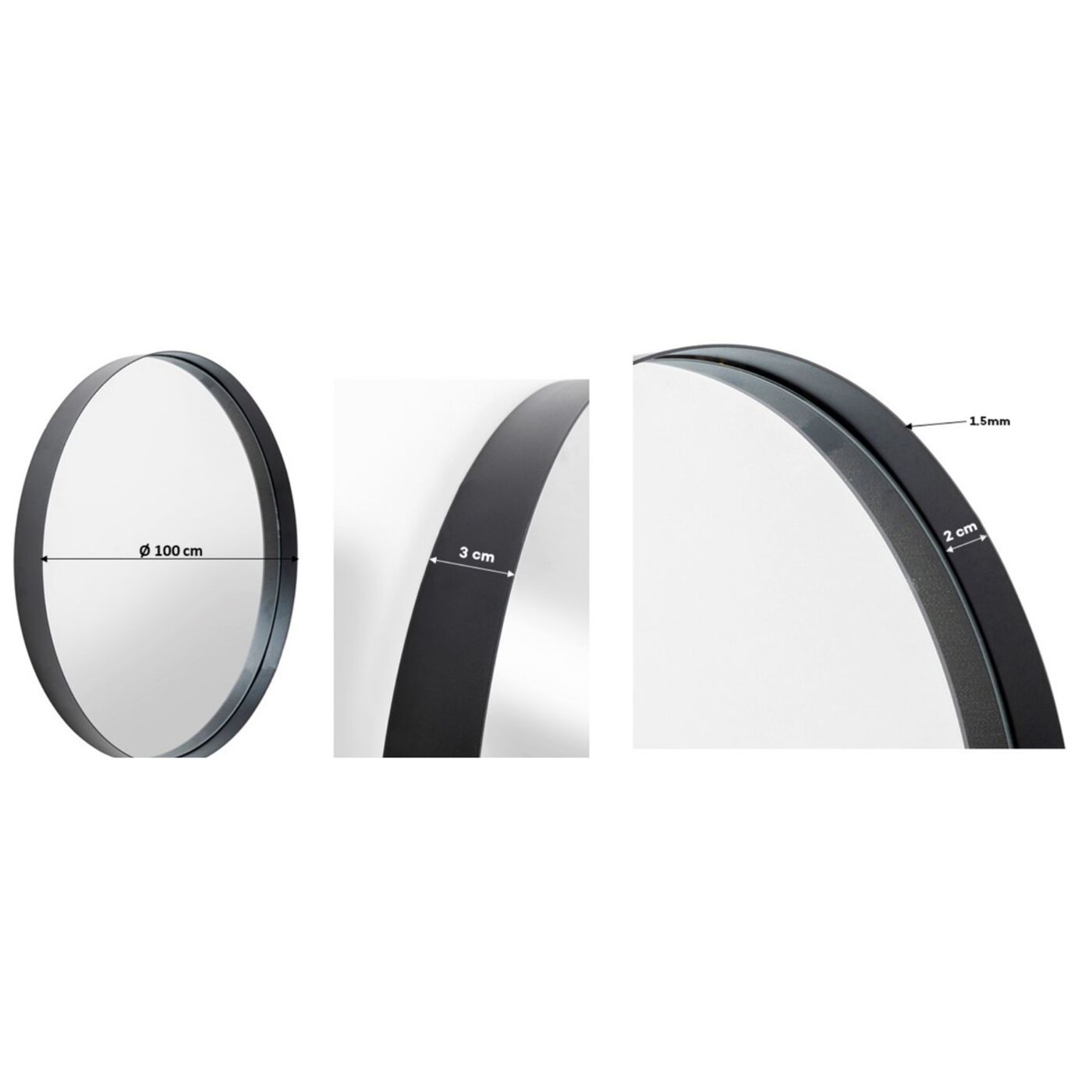 Зеркало Bella Ø100 см от KARE Design