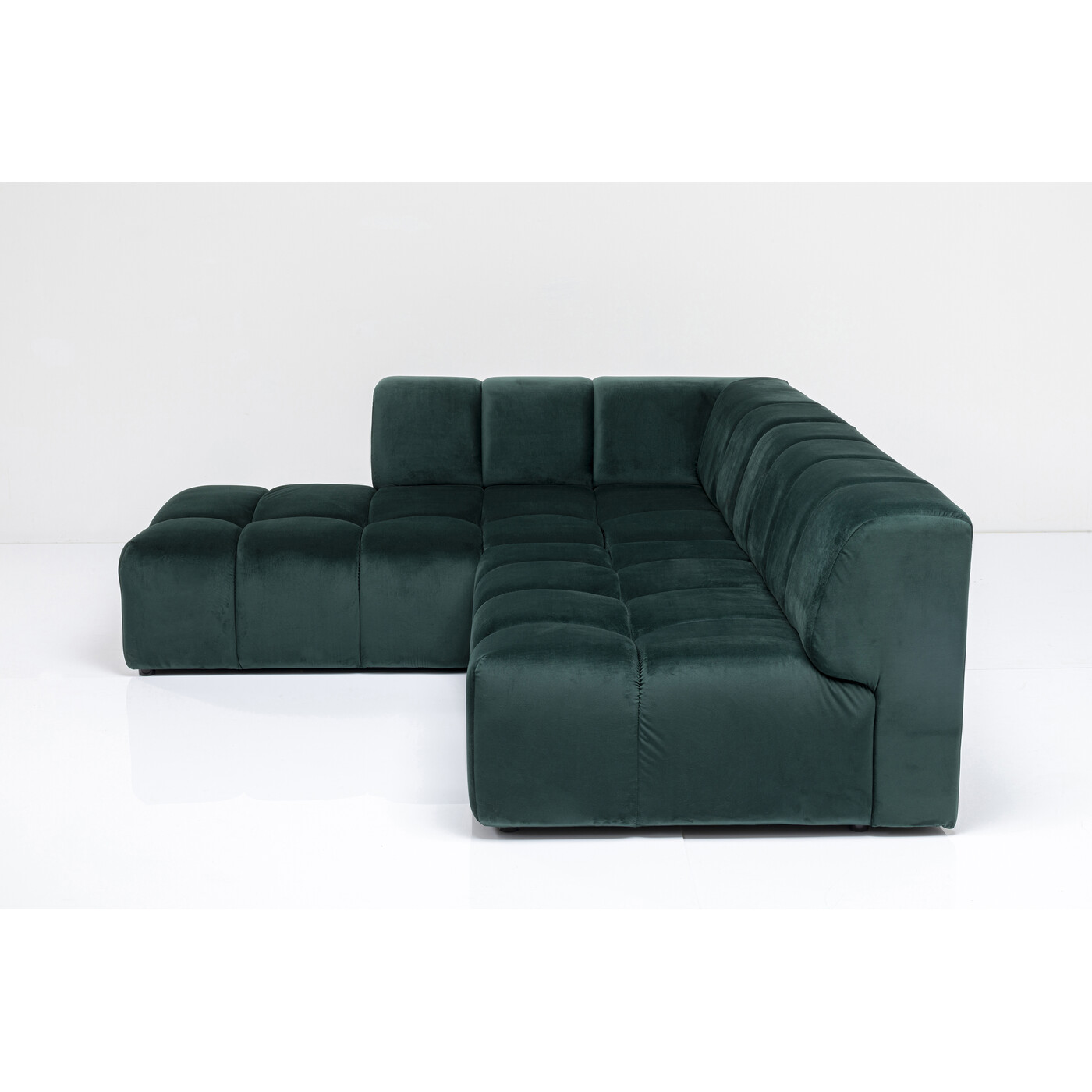 Диван угловой левосторонний Belami Velvet Dark Green Left 265 см от KARE Design