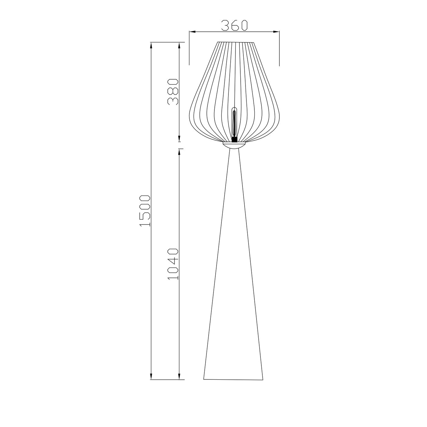 Светильник напольный Goblet Orange 150cm от KARE Design
