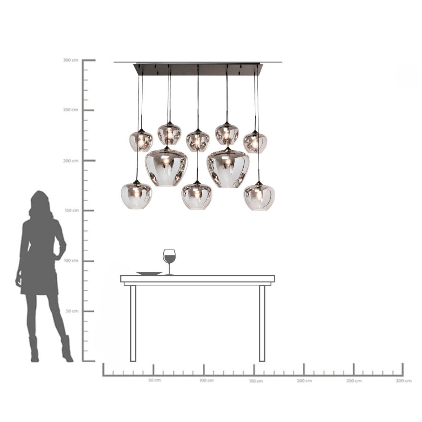 Светильник подвесной Sphere Smoke 52x146cm от KARE Design