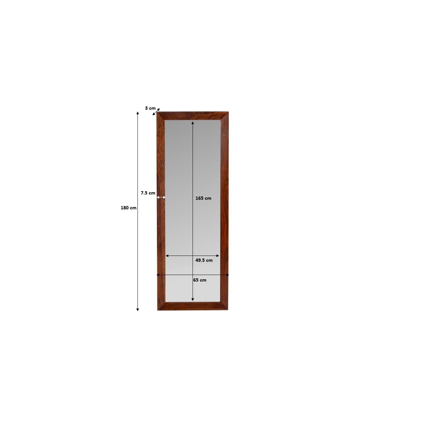 Зеркало настенное Frame Ravello 180x55 см от KARE Design