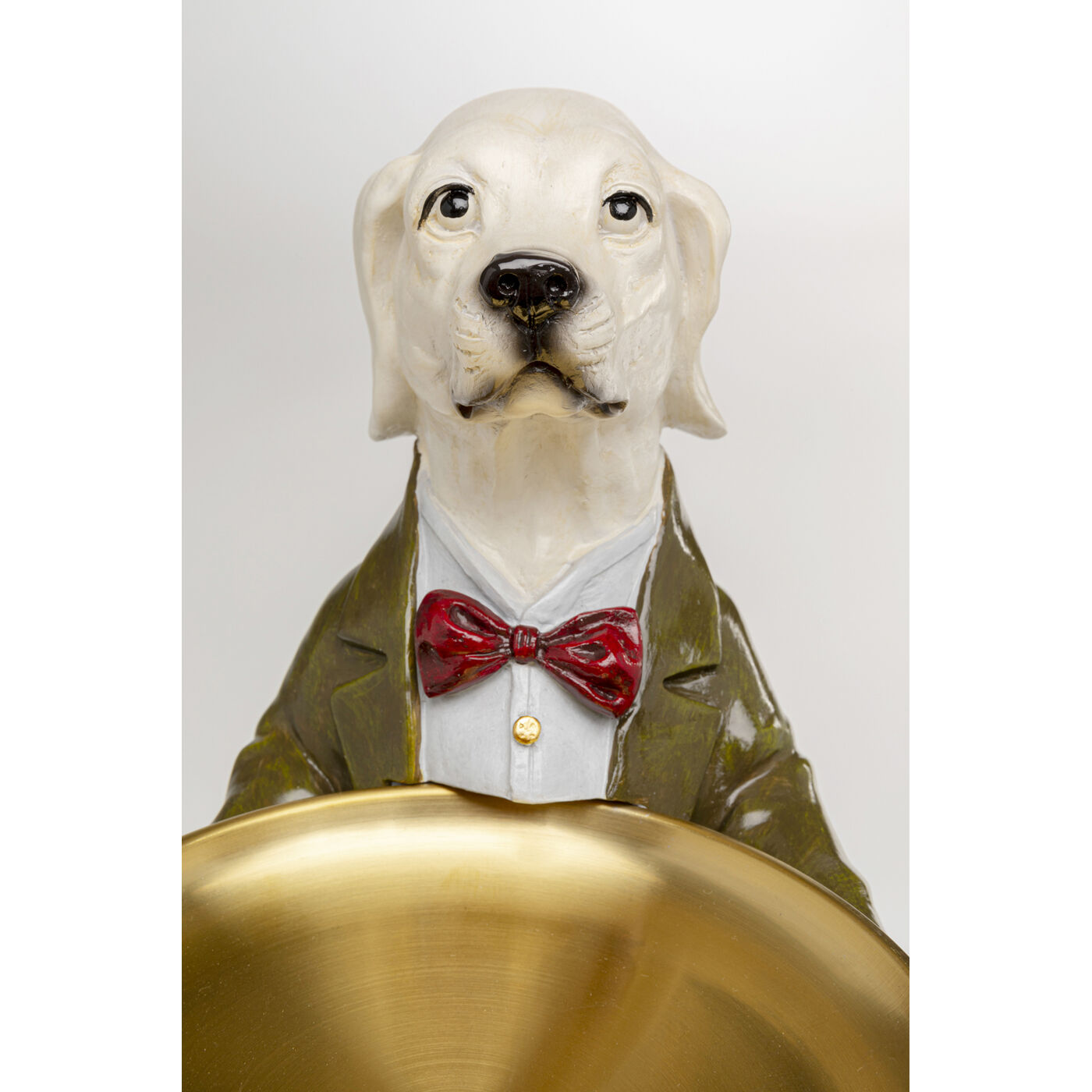 Фигура декоративная Gentleman Dog Tray «Пёс-джентльмен с подносом» 43 см от KARE Design