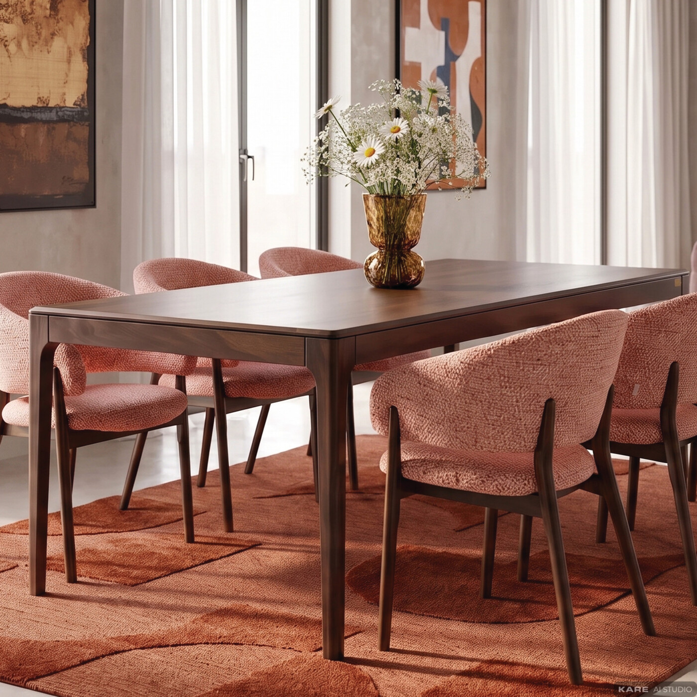 Стол Brooklyn Walnut 200x100 см от KARE Design
