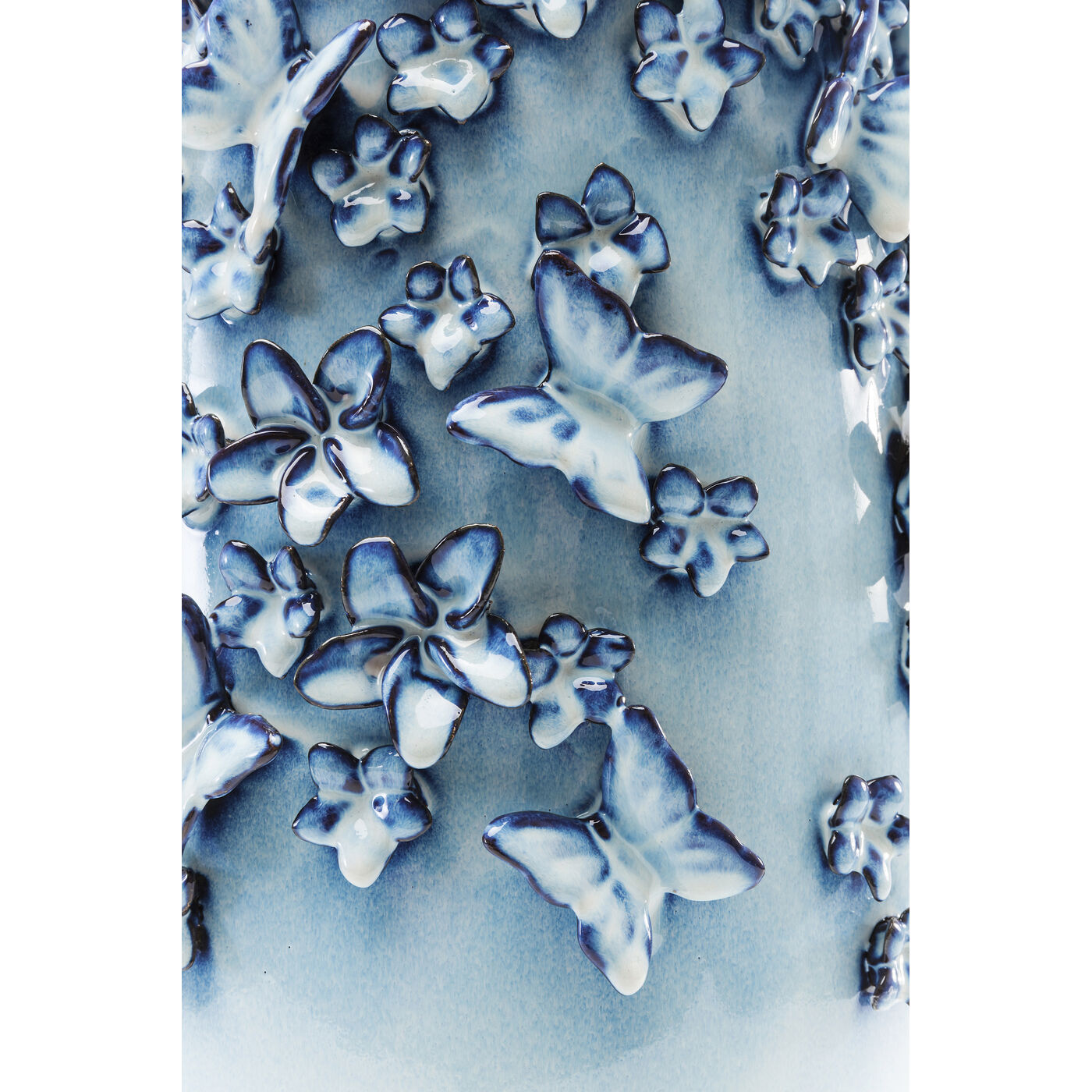 Ваза Butterflies «Бабочки» 50 см, Голубой от KARE Design