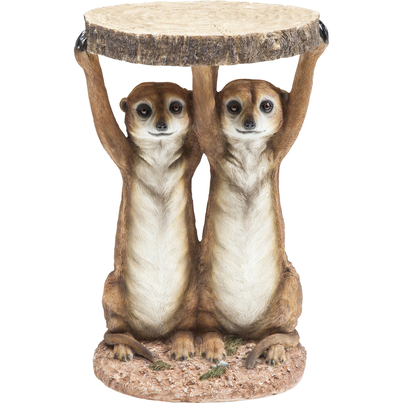 Стол приставной Animal Meerkat Sisters "Сурикаты" Ø33 см от KARE Design