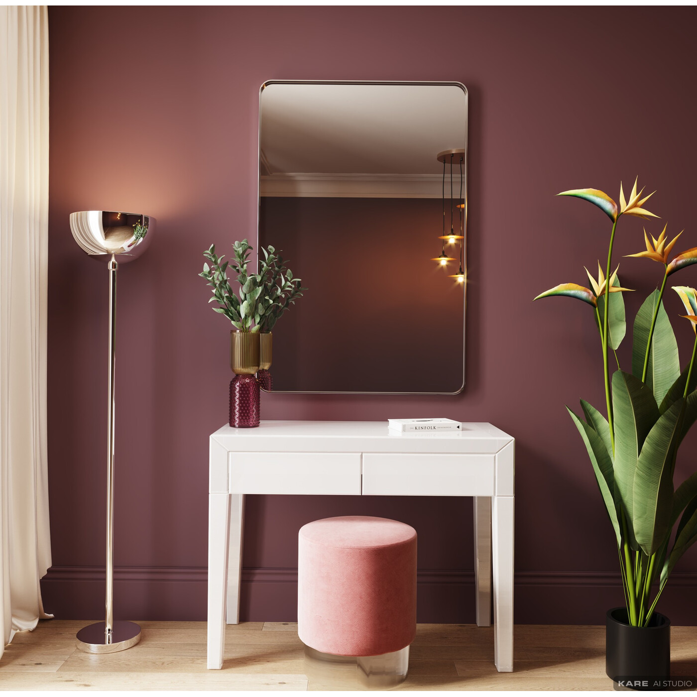 Зеркало Curvy Chrome Look 120x80 см от KARE Design